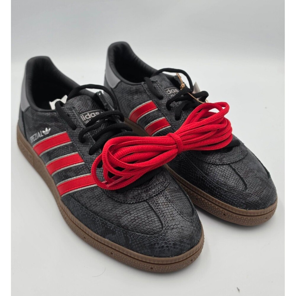 Adidas Handball Spezial Black Red Gum Men's 9 Women's 10 KK1191 NIB